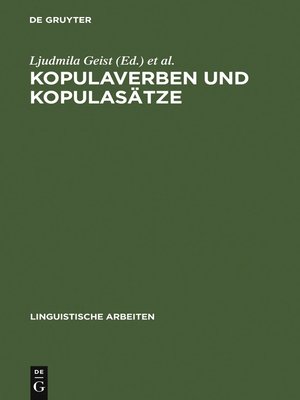 cover image of Kopulaverben und Kopulasätze